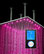 20" Stainless Steel Multi Color Water Powered LED Shower With Digital Control
