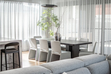 Photo of a contemporary dining room in Melbourne.