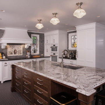 North End Kitchen Family Room with Atrium Skylight