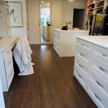 LAUREL HOLLOW RESTORATION: CUSTOM JACOBEAN/GREY BLEND AND BONA TRAFFIC HD SATIN
