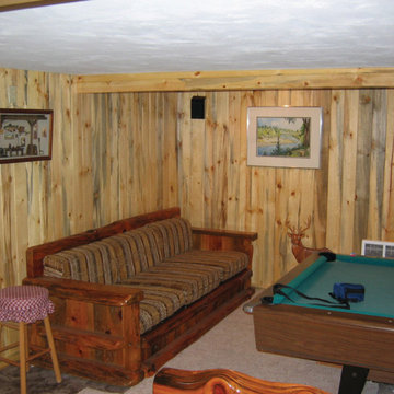 Blue Stain Pine Basement - Caven