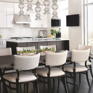 Pomfret Pendants above Dining Table