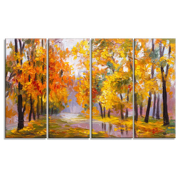 "Full of Fallen Leaves" Landscape Canvas Artwork