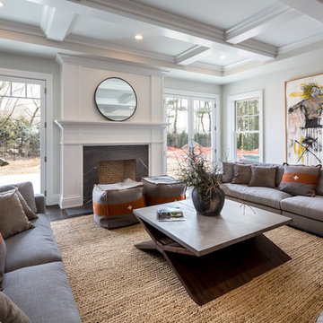 Transitional Family Room