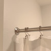 Design House 564229 60" Wall Mounted Shower Curtain Rods - Satin Nickel