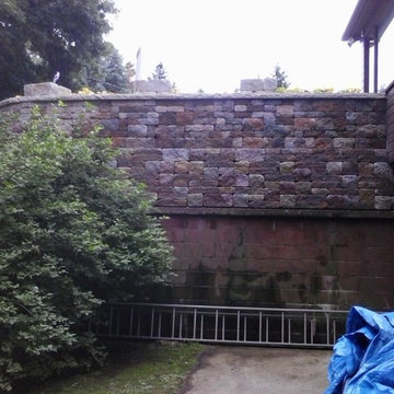 Raised brick paver patio in Plymouth, MI