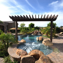 a gainey pool and landscape