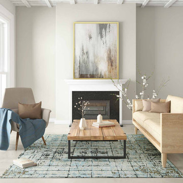 Enclavee Hand Knotted Woollen And Viscose Rug