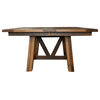 Hawthorne Reclaimed Barnwood Square Table, Provincial, 72x72