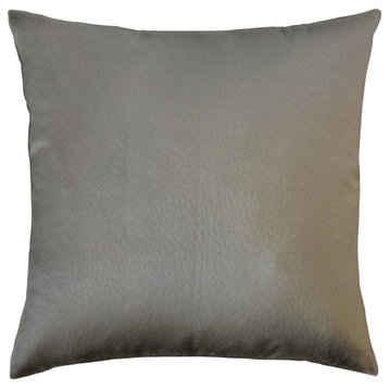 The Pillow Collection Gray Weist Throw Pillow Cover, 24"x24"