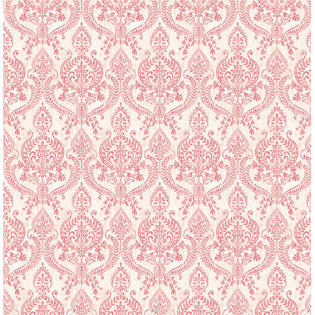 Bohemian Damask Wallpaper, Pink, Bolt