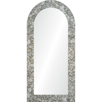 Vollard Antique Tinted Irregular Shaped Wall Mirror