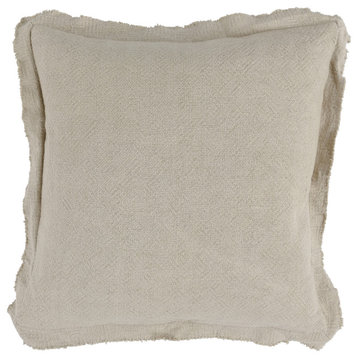 Enliven 22" Throw Pillow in Natural by Kosas Home