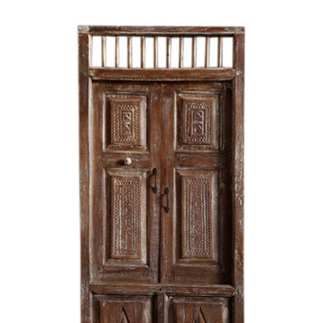 Consigned Handcarved Original Vintage Doors, Antique Indian Accent Door