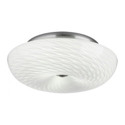 Forecast Inhale 16 Inch Flush Mount in white color - Lighting