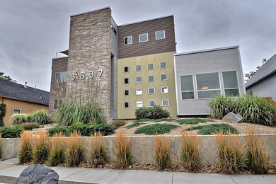 Inspiration for a modern exterior home remodel in Denver