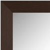 Pendleton Framed Wall Mirror, Espresso Textured, 36" X 48"