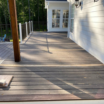 Monroe, Georgia DekTek Tile's Concrete Decking Deck Remodel