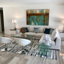 White And Grey Living Room