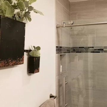 Convert tub to walk in shower