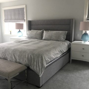 Channel tufted headboards are all the rage!