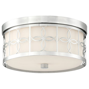 Anniversary 2 Light Ceiling Mount in Polished Nickel