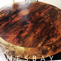 Round Reclaimed Wood Tables - Products