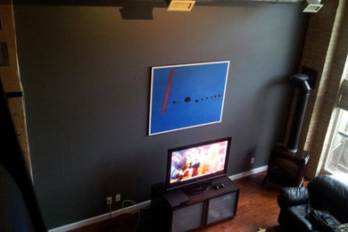 Minimalist living room photo in Toronto