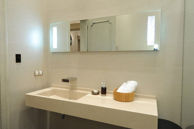 Example of a trendy bathroom design in Other