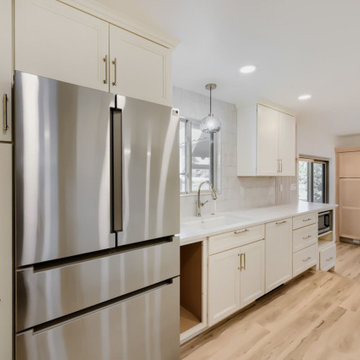 Full Kitchen & Bathroom Remodel | Warm Maple + Soft White Cabinetry | Colorado