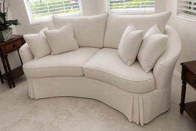 Inspiration for a transitional living room remodel in Miami