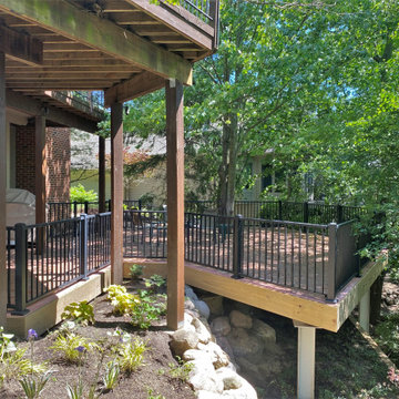 Cantilevered Brick Patio