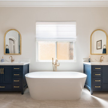 Chula Vista Master Bathroom with Elegant Hotel Luxury Design