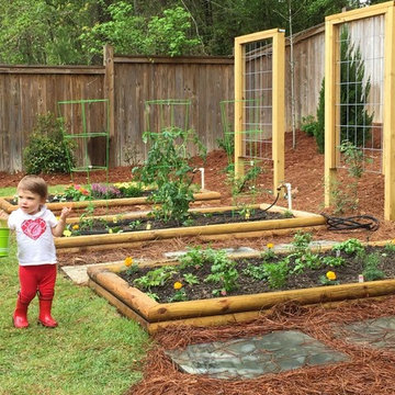 Raised Vegetable Garden and Trellises