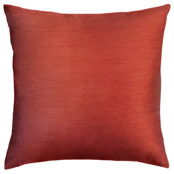 The Pillow Collection Red Diaz Throw Pillow Cover, 26"x26"