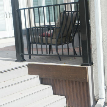 deck fix and Tongue and groove wall pergola
