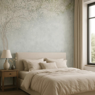 Blossom Drift Custom Wallpaper, European Seamless Material