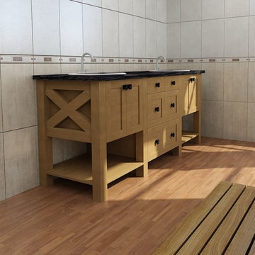 Custom Cherry Vanity