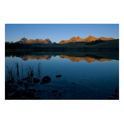 Douglas Page Photographic Arts - Redfish Lake  Canvas Giclee, 12" X 8" - Prints And Posters
