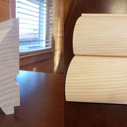 Kiln-Dried White Pine 2 x 6 "D" Profile Log Siding - Building Materials