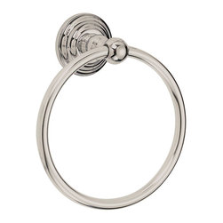 Designers Impressions - 700 Series Satin Nickel Towel Ring - Towel Rings