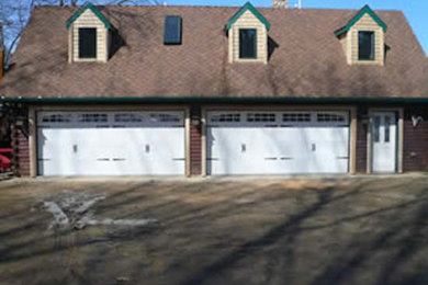 Example of a large garage design in Other