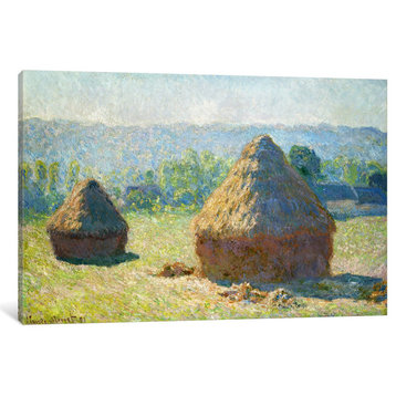 "Haystack - End of the Summer" by Claude Monet, Canvas Print, 18"x12"