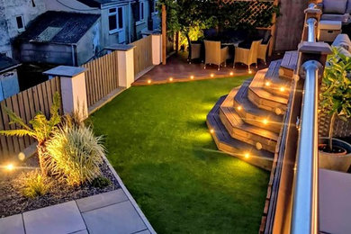 Contemporary garden in Cornwall.