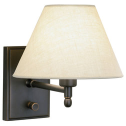 Transitional Swing Arm Wall Lamps by Lighting World Decorators