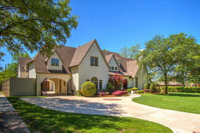 Inspiration for a country exterior home remodel in Dallas