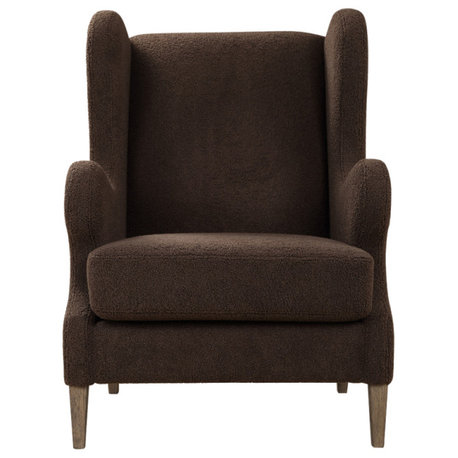 Uttermost 23839 Serpentine Brown Fabric Accent Chair