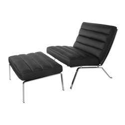 Firenze Stool | Black - Footstools And Ottomans