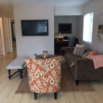 with computer desk nook