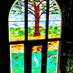Tiffany Tree of Life - Stained Glass Panels